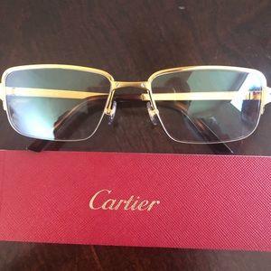 Cartier gold glasses